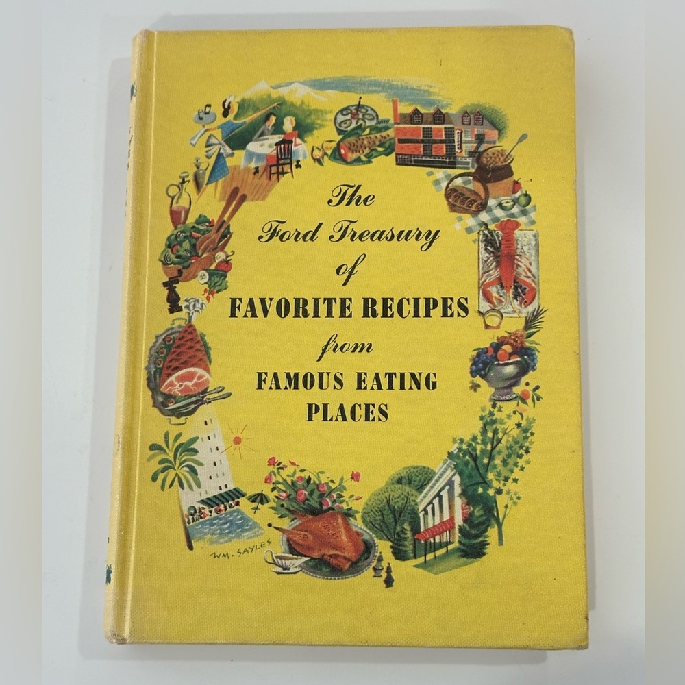 1950 The Ford Treasury of Favorite Recipes - Hardcover